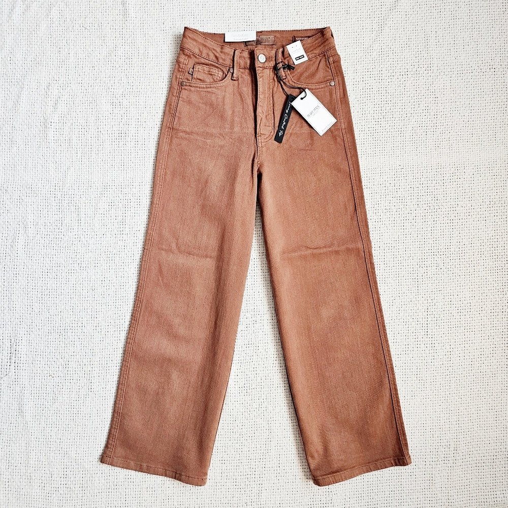 Judy Blue Tummy Control Wide Leg Crop Jeans Size 3(26) 5(27) 11(30) - Picture 11 of 16